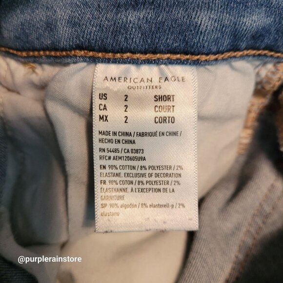 American Eagle Jeans 2 S Jegging Hi Rise Next Level Stretch Medium Light Wash - Picture 6 of 12